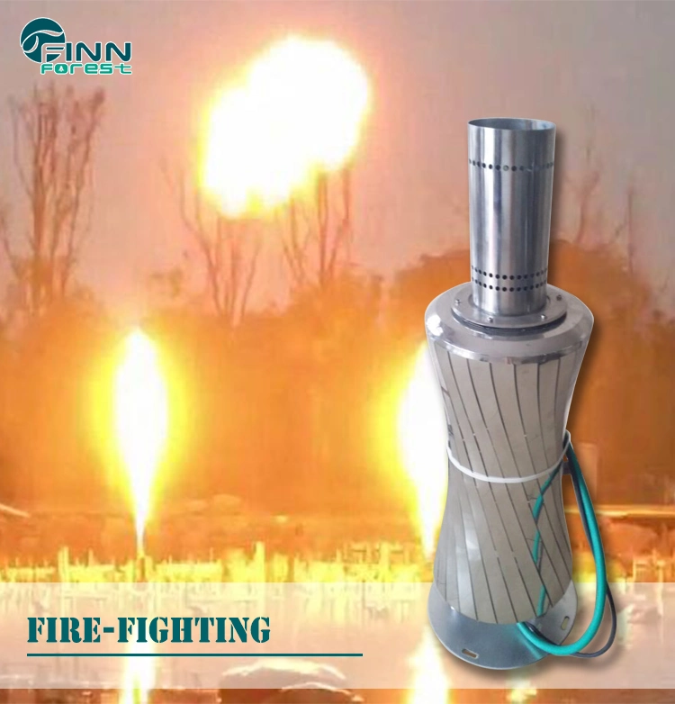 Modern Artificial Decoration Stainless Steel Fire Nozzle Music Dancing Fountain