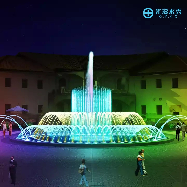 Free Design Indoor Outdoor Small Portable Round Garden Dancing Musical Water Fountain for Events