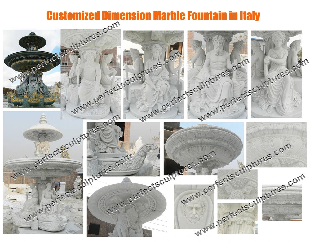Stone Marble Granite Abstract Sculpture Water Fountain for Indoor &amp; Outdoor (QY-S066)