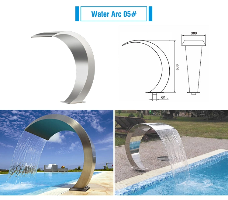 Swimming Pool SPA Water Curtain Indoor Artificial Waterfall Fountain