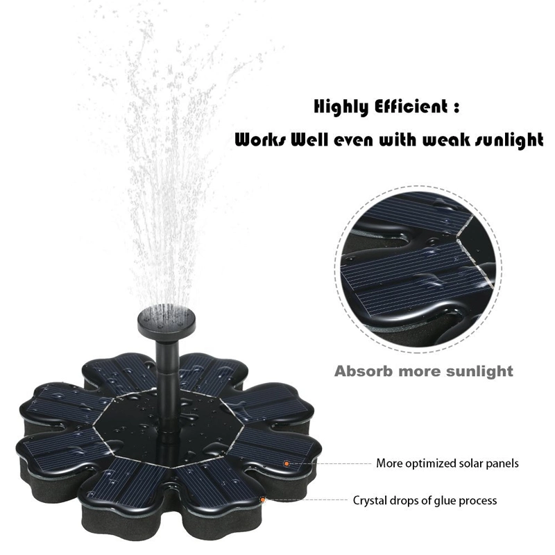 Wholesale Factory High Quality Floating Solar Pond Water Pump Fountain for Fish Tank