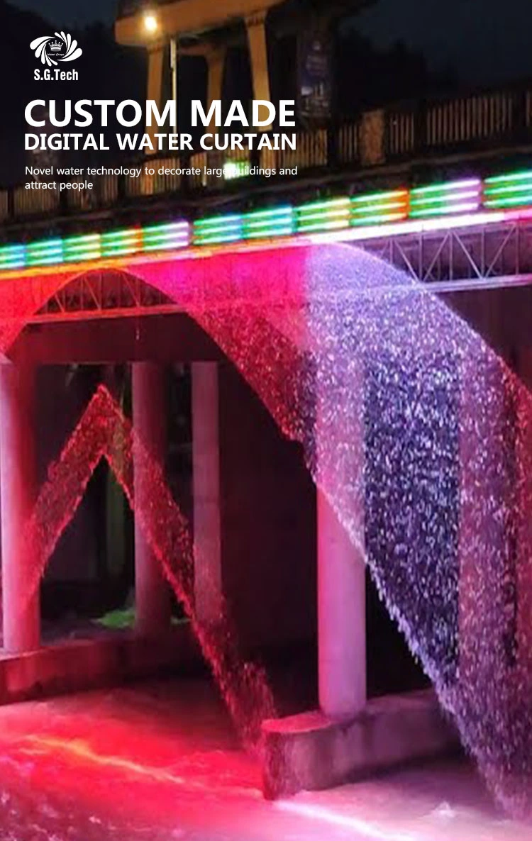 Made in China Digital Water Curtain for Commercial Bridge Rainfall Water Curtain