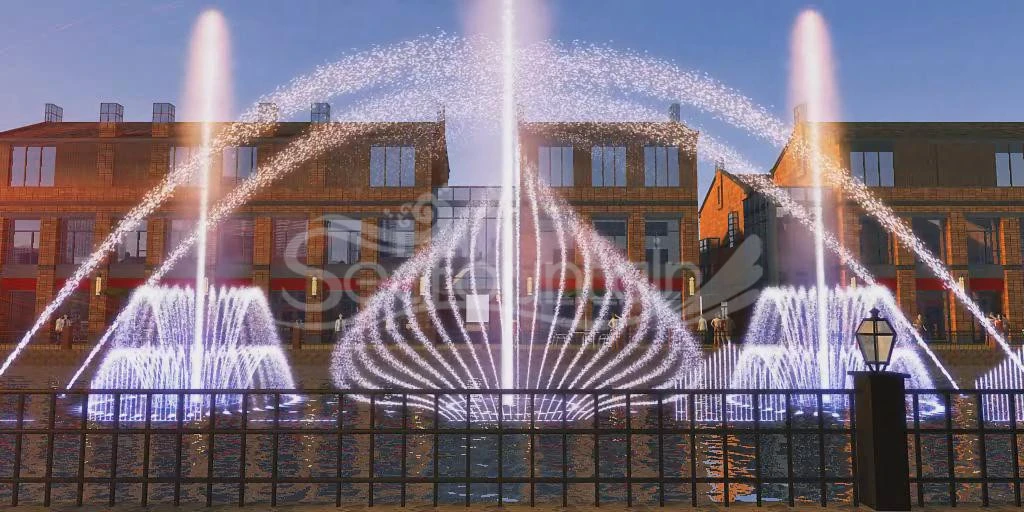 2D Effects Digital Swing Nozzle Music Dancing Water Fountain