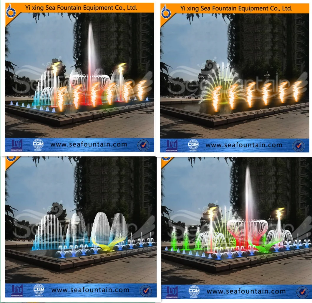 Multicolored Shining Fire LED Light Music Fountain