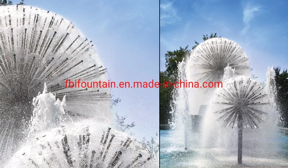 Customized Size Portable Dandelion Shape Spray Water Fountain