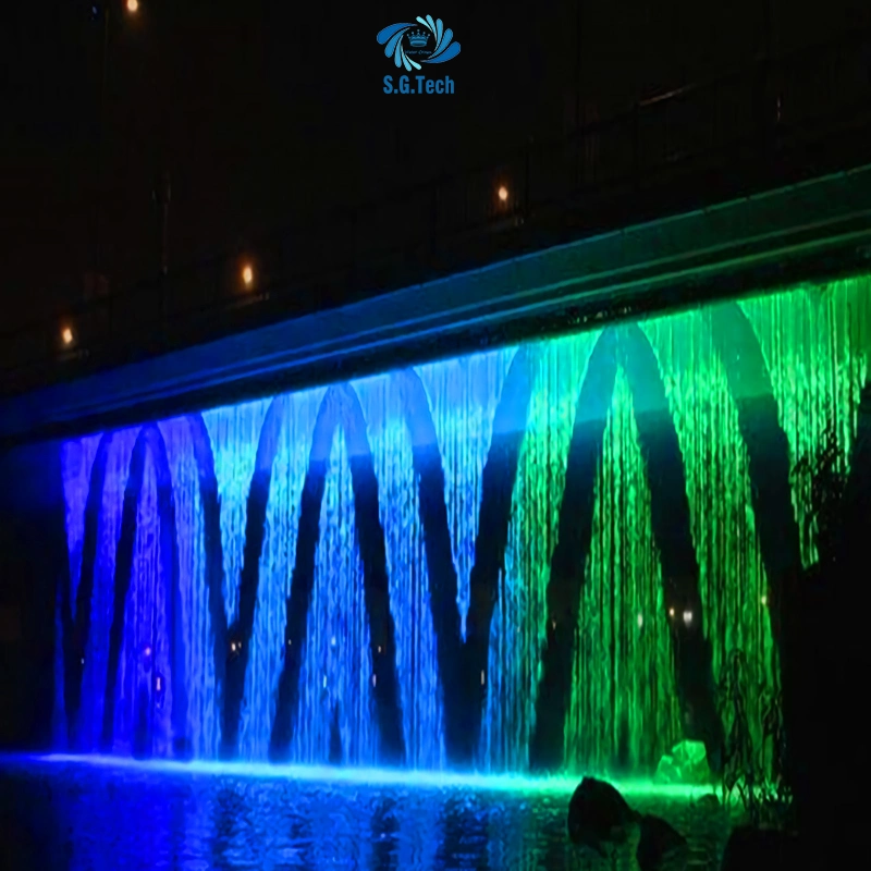 Manufacturer Supply Hot Sale Customized Outdoor Magic Digital Water Curtain Graphic Water Features Walls Water Curtain