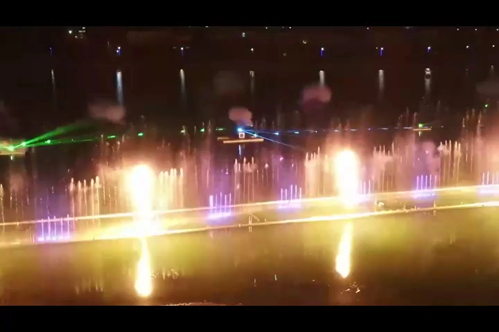Various Water Type Multimedia Music Fountain with Fire Nozzle