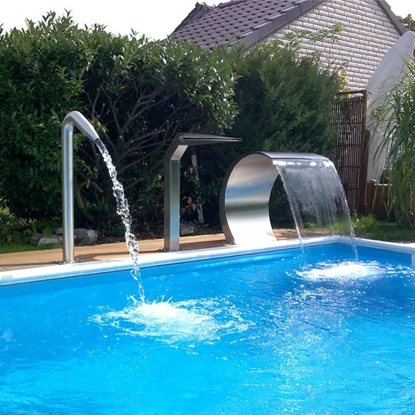 Outdoor Decoration Stainless Steel 304 Artificial Waterfall