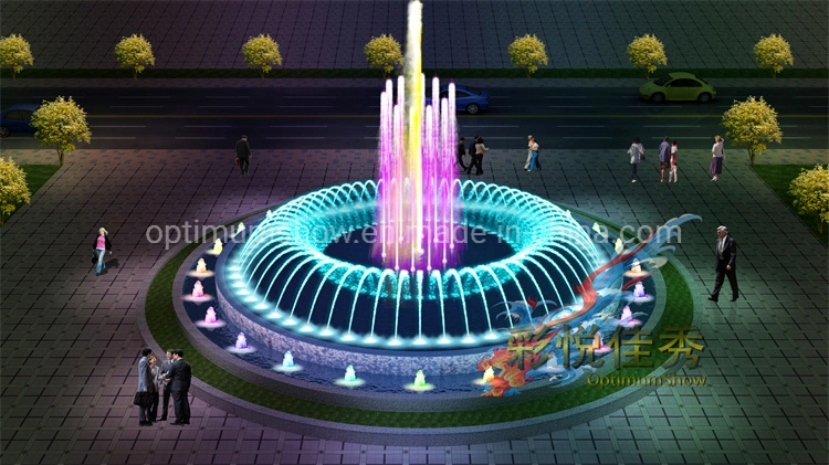 Free Design Stone Garden Products Outdoor Pool Pond LED Lights Small Music Dancing Water Fountain for Sale