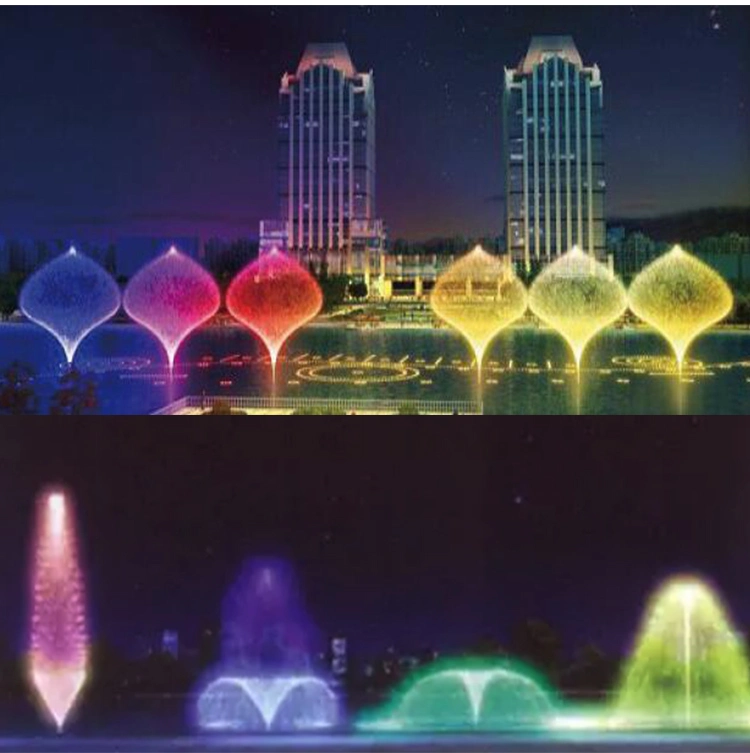 Chinese Supplier Outdoor Decoration LED Light Music Dancing Water Fountain
