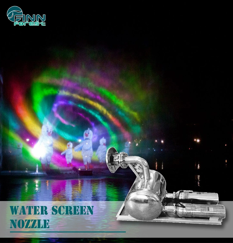 Outdoor Project 3D Laser Light Show Water Movie Screen Fountain