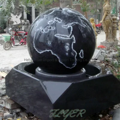Modern Yard Large Marble Garden Outdoor Floating Round Ball Water Fountain for Sale
