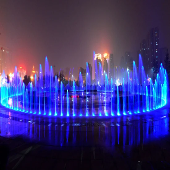 Trade Assurance Floor Fountain LED in Ground Music Water Fountains for Fun Children Play Running Jumping Place Commercial Pool or Park Fountain