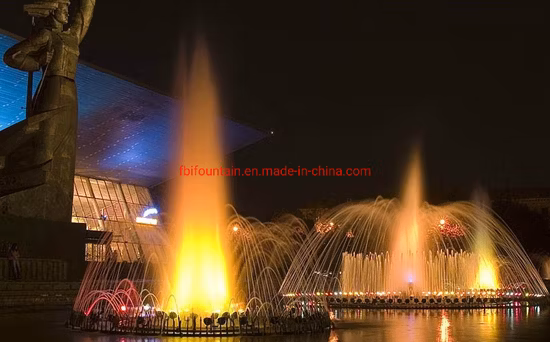 Decorative Outdoor Music Dancing Custom Water Curtain Wall Fountain