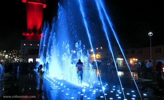 Mexico Park Project Floor Musical Fountain Water Dry Dancing with RGB Light