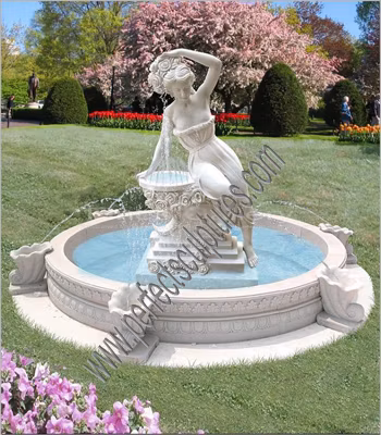 Garden Water Fountain Carved Staue Marble Sculpture Fountain (SY-F239)