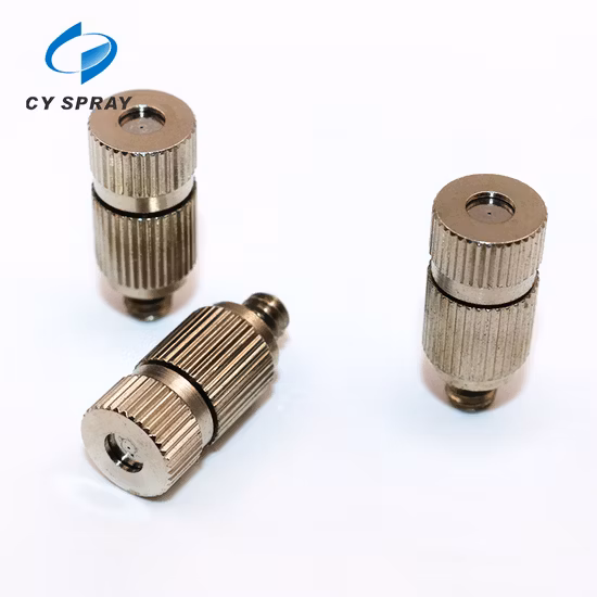 Brass Low Pressure Atomizing Nozzle Artificial Spray Ejector Cooling Dust Removal Nozzle