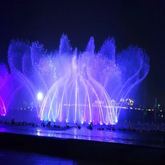 Musical Dancing Dry Floor Fountain with LED Lights, Highest Fountain Design and Installation Manufacture, All Fountain Equipment