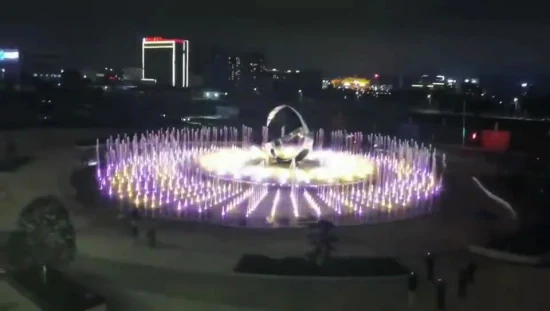 Free Design Dia Round Music Dancing Floor Fountain with LED Lights Garden Fountain