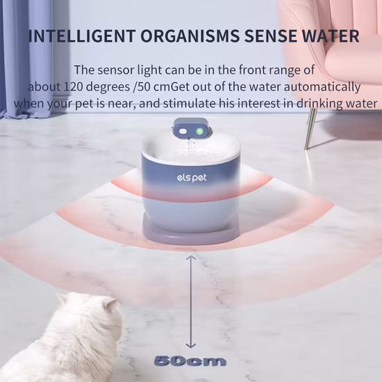 Cat Water Fountain, Indoor 85oz/2.5L Pet Water Fountain