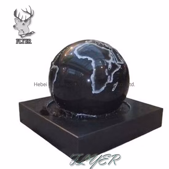 Modern Yard Large Marble Garden Outdoor Floating Round Ball Water Fountain for Sale