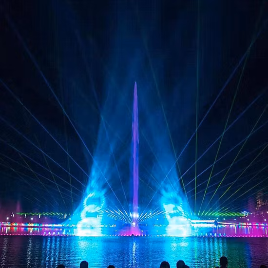 Professional Supplier Music Dancing Water Screen Movie Fountain