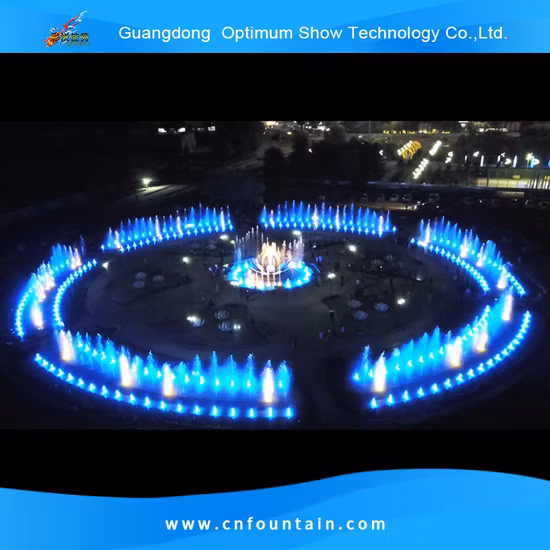 Chinese Supplier Outdoor Decoration LED Light Music Dancing Water Fountain