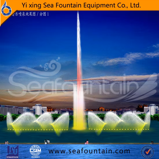 Professional Designer Design Multimedia Music Fountain with Water Screen Movie