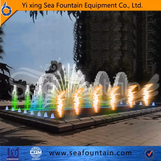 Multicolored Shining Fire LED Light Music Fountain