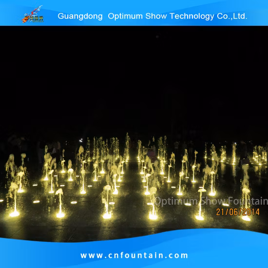 Fire and Water Blend Design Wave Fountain Air Burst Fountain Design Dynamic Fountain