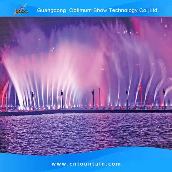Bangladesh Hatirjheel Lake 120 *24 M RGB Lighted Music Water Dance Fountains Show