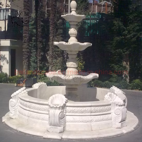 Decorative Large Stone Garden Feng Shui Rotating Ball Fountain Marble Floating Ball Water Fountain with Deer Statue