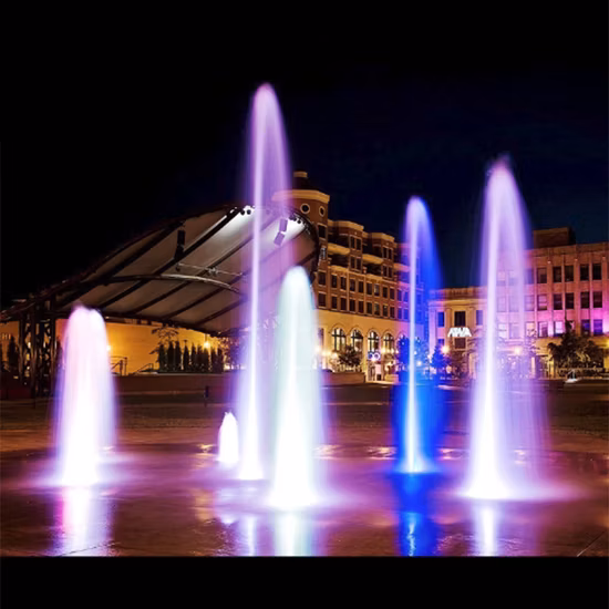 Big Sculpture Round Shape Interactive Running Floor Water Fountain