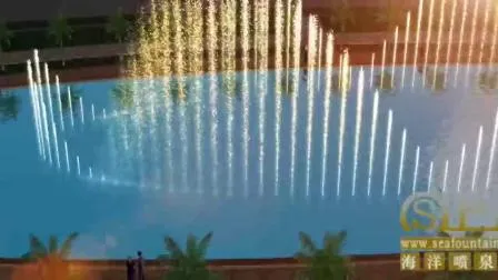 Wooden Package Stainless Steel Lake Floating Fountain